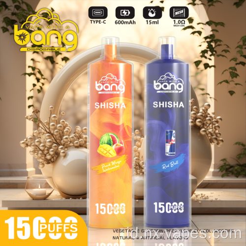 Penjualan panas bang shisha15000 puff 2% 5% nic